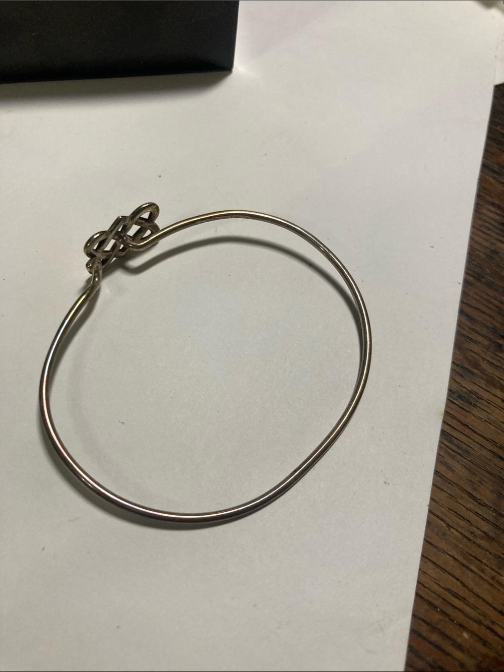 Tiffany & Co. Sterling Silver Celtic Knot Bangle - Picture 7 of 8